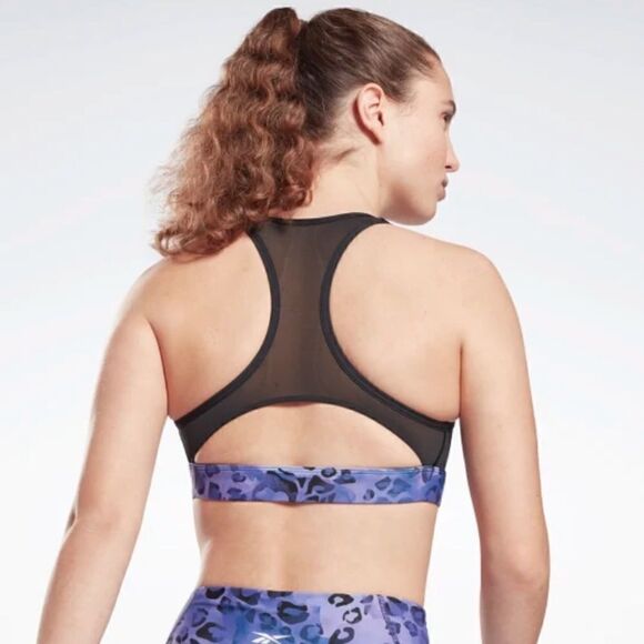 Reebok Modern Safari Lux Racer Sports Bra Size Medium NWT - Picture 2 of 12